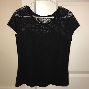 Black Lace Top